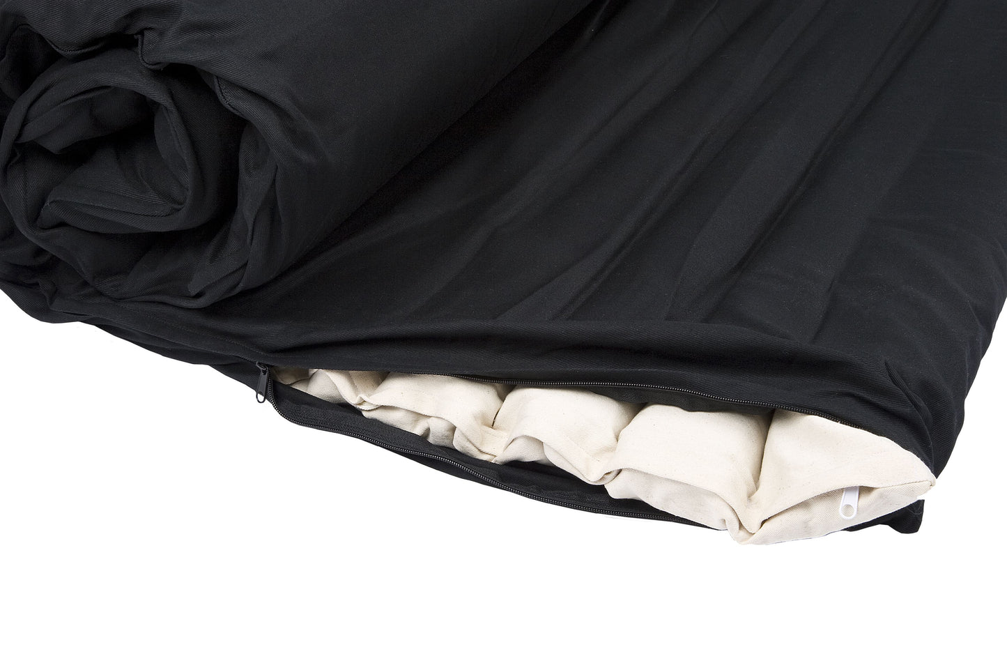 Futon Matte mit Buchweizenfüllung 200x100 cm (schwarz)