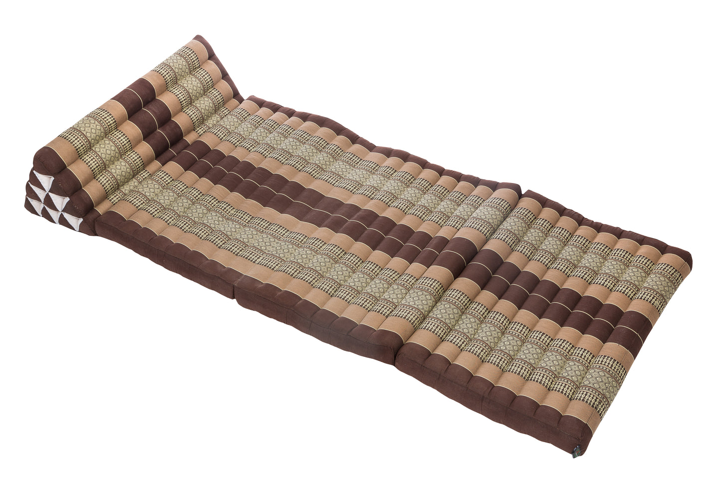 Thaikissen Dreiecksmatte XXXL 195x80 cm (erdtöne)