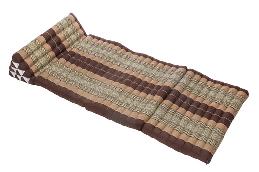 Thaikissen Dreiecksmatte XXXL 195x80 cm (erdtöne)
