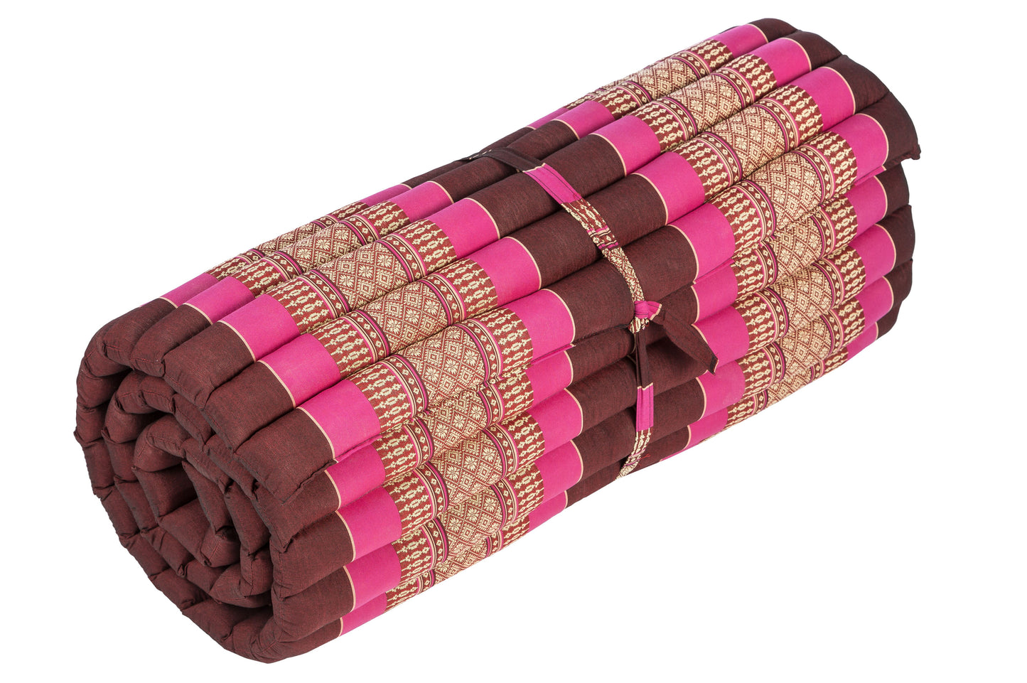 Rollbare Kapokmatte 200x80 (burgunder & pink)