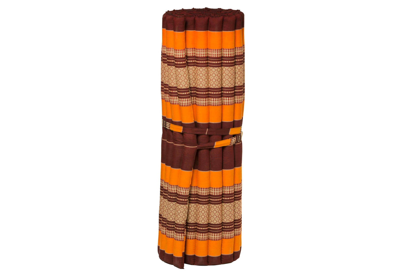 Thaikissen Rollmatte 200x100 cm (braun & orange)