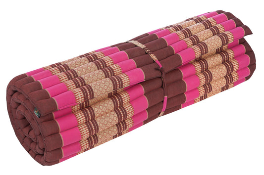 Thaikissen Rollmatte 200x100 cm (burgunder & pink)