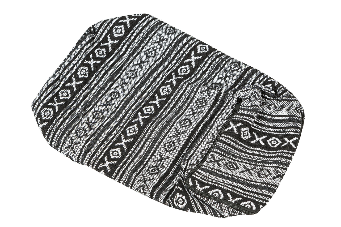 Bezug aus Baumwolle für Kissen 35x15x10 cm (schwaz & weiß)
