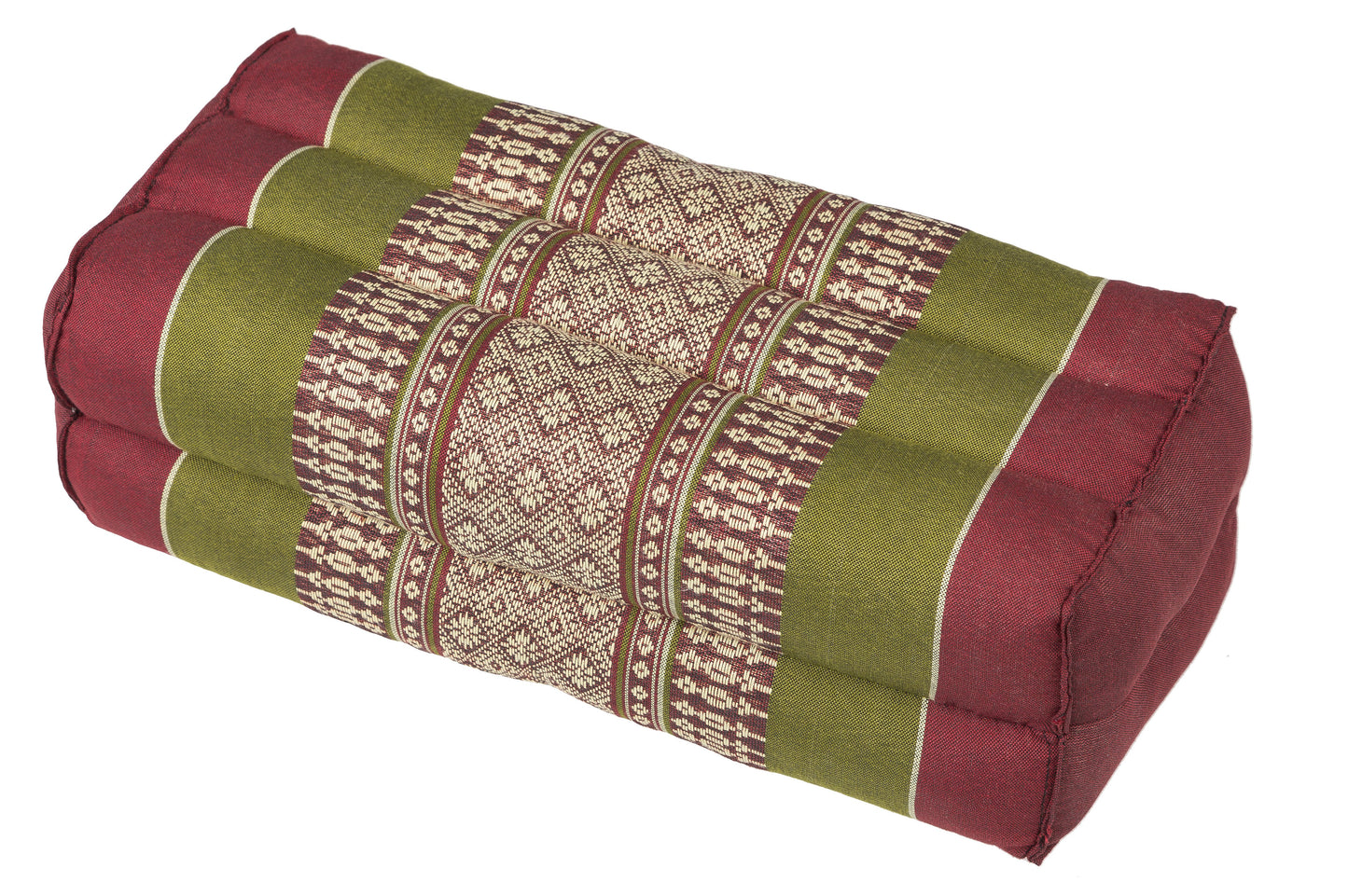 Kapokkissen Block 35x15x10 cm (grün & rot)