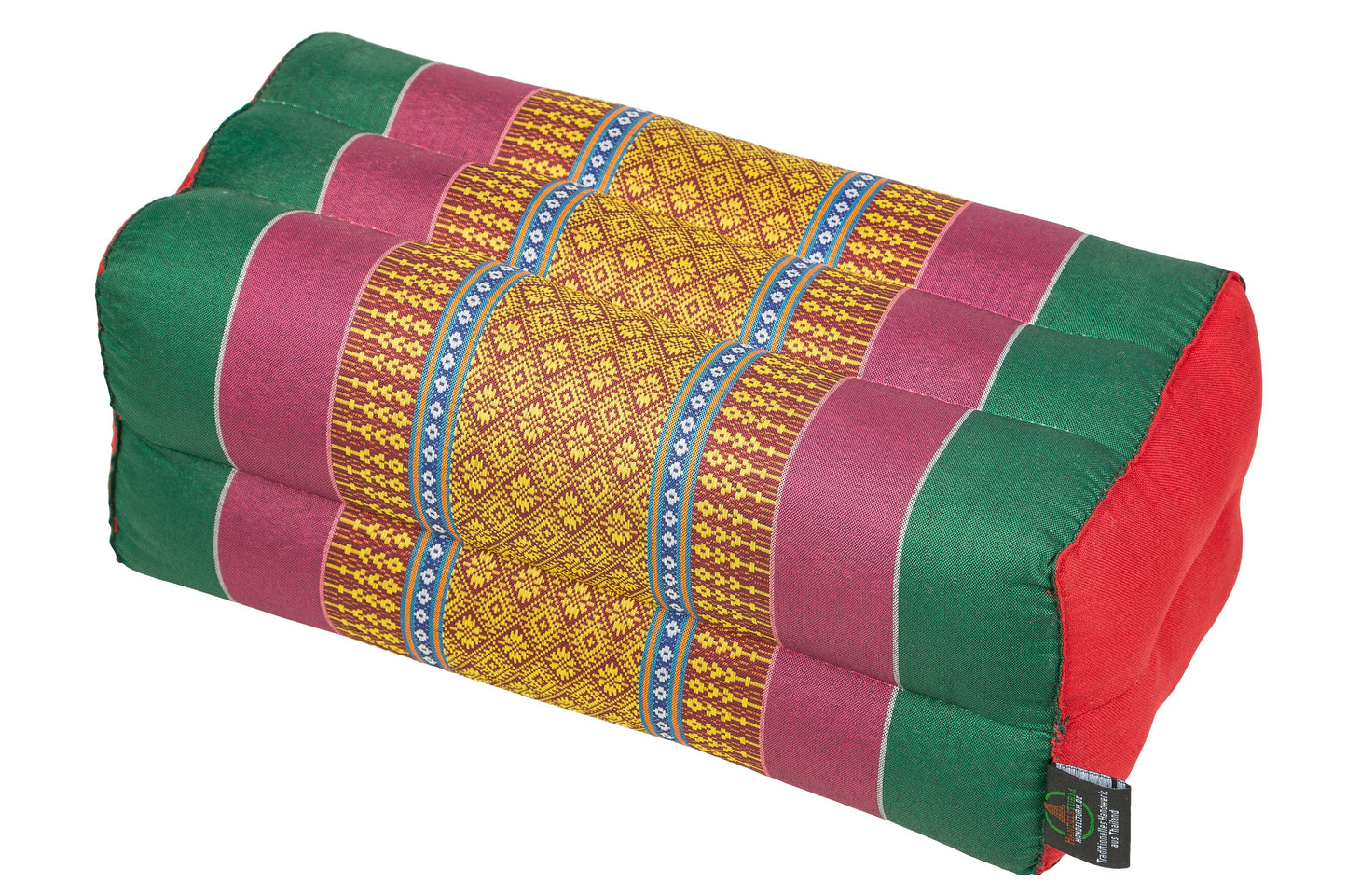 Kapokkissen Block 35x15x10 cm (grün & bunt)