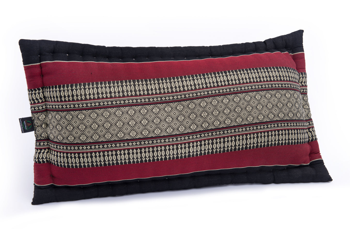 XL Sofakissen mit Kapokfüllung ca. 60x32 cm (schwarz-rot)