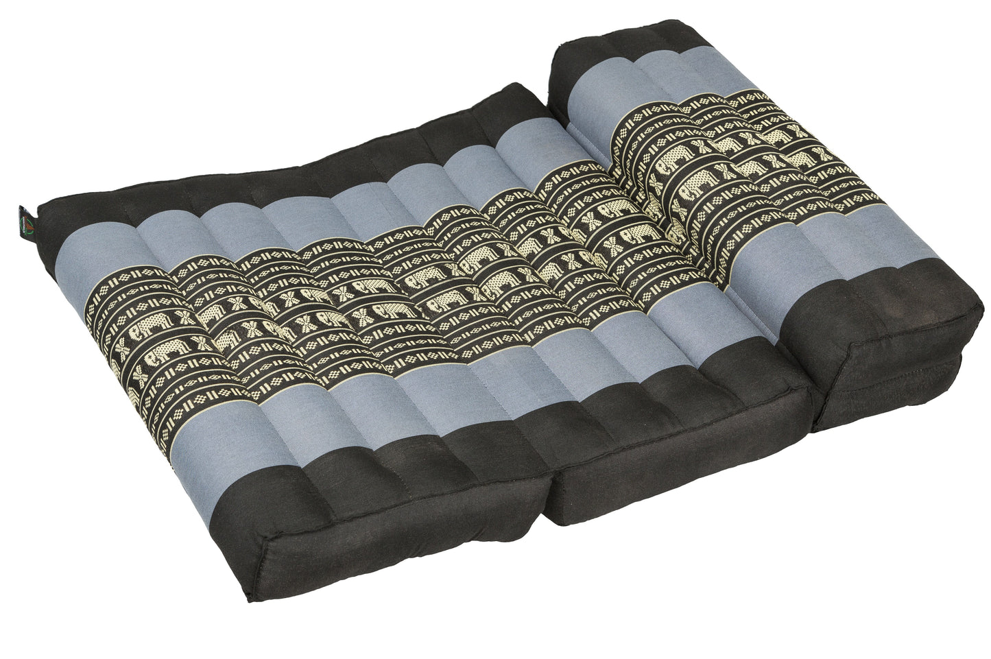 Faltbares Meditationskissen 50x15x10 cm (Elefanten blau)