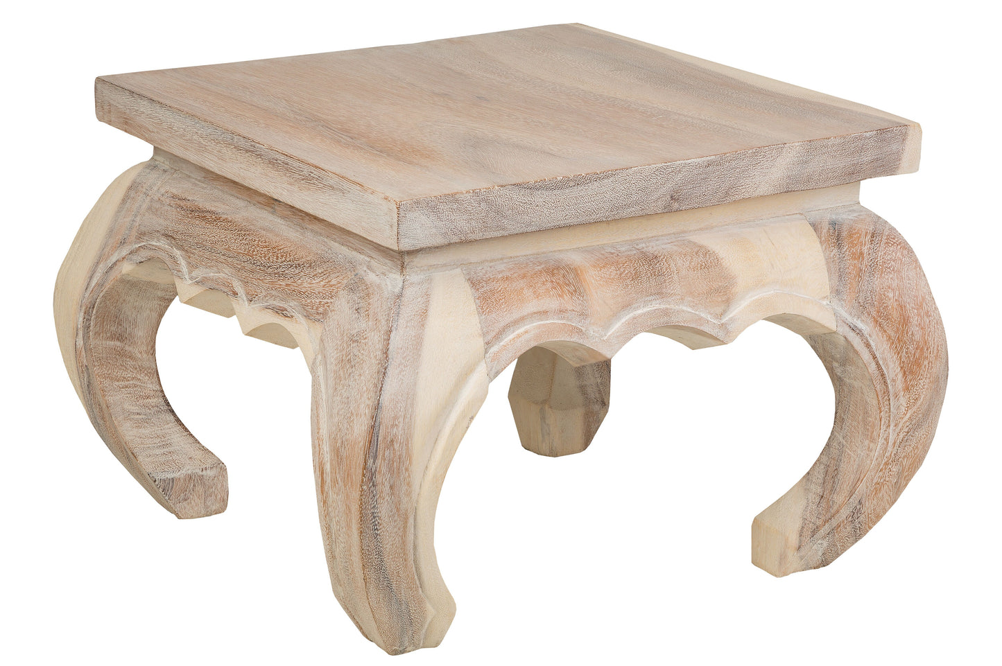 Opium Tisch antik weiß (35 x 35 x 30 cm)