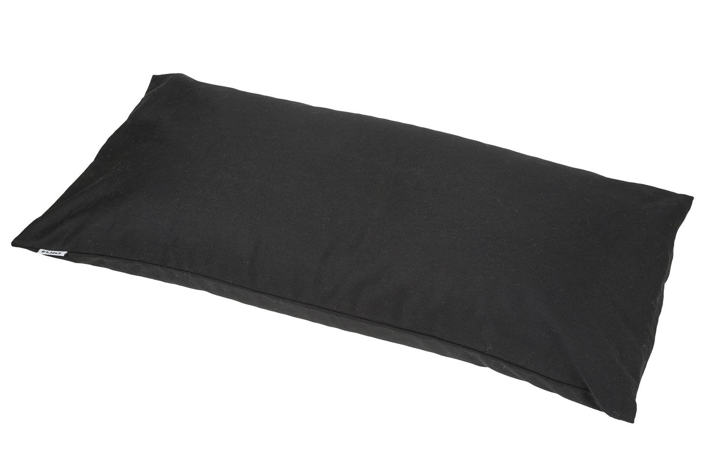 Kissen Baumwolle/Buchweizen mit abnehmbarem Bezug 80x40 cm (schwarz)
