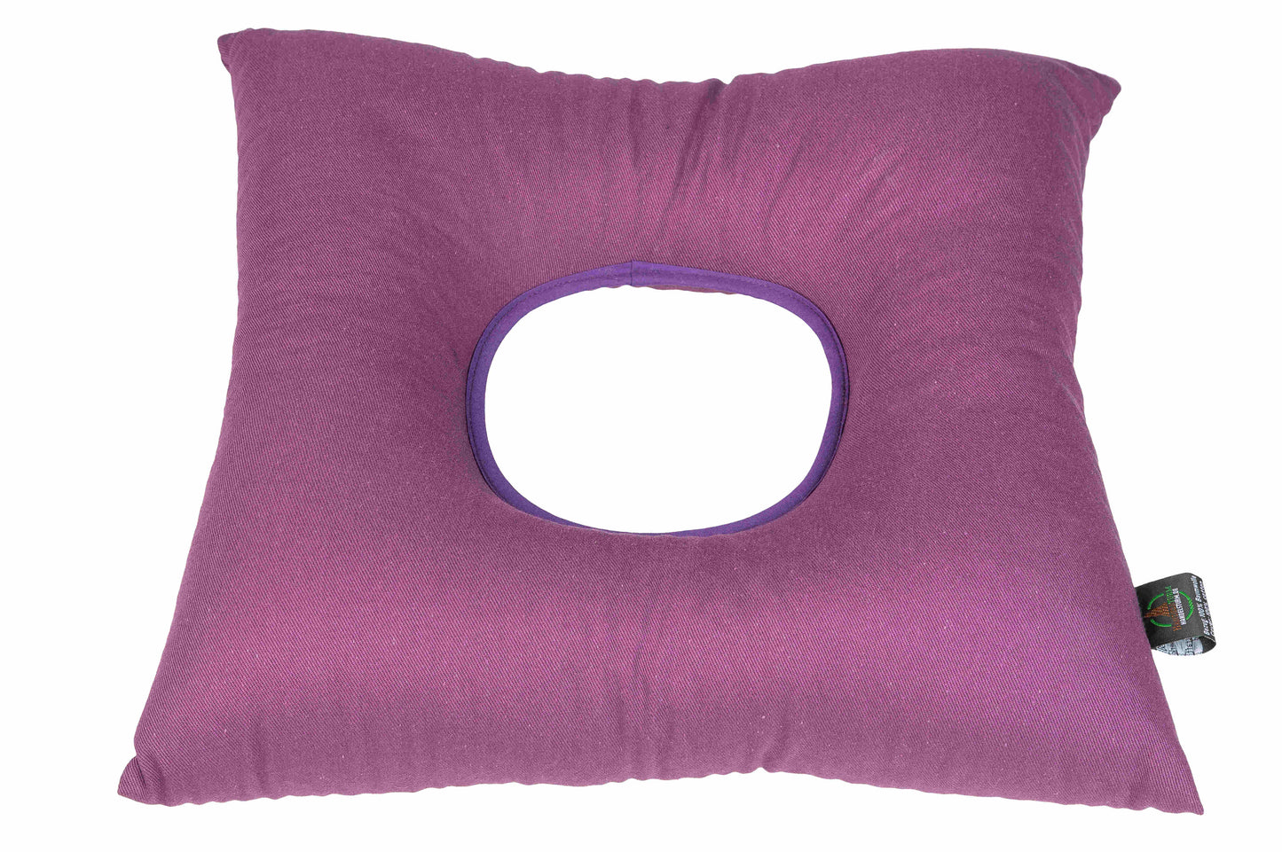 Lochkissen mit Füllung aus Buchweizenspelz 40x40 cm (lila)
