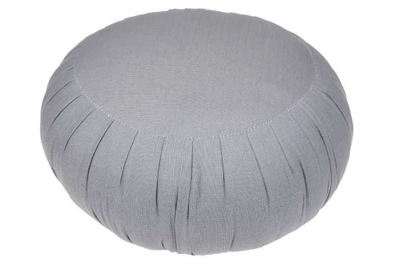 Zafu Kissen Naturbaumwolle ca. 38x21 cm (grau)