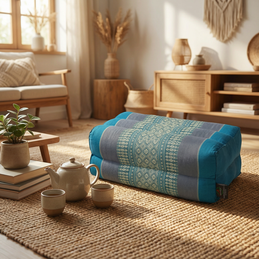 Kapokkissen Block 35x15x10 cm (blautöne)