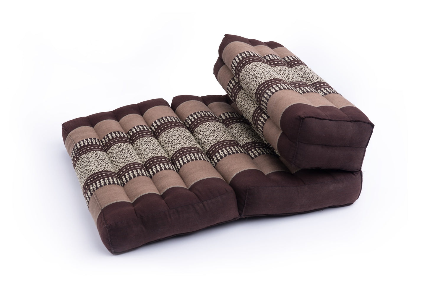 Faltbares Meditationskissen 50x15x10 cm (erdtöne)