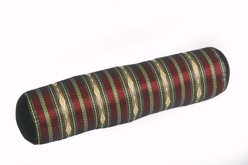 Kissen Rolle 50x15 cm (gold-gestreift)