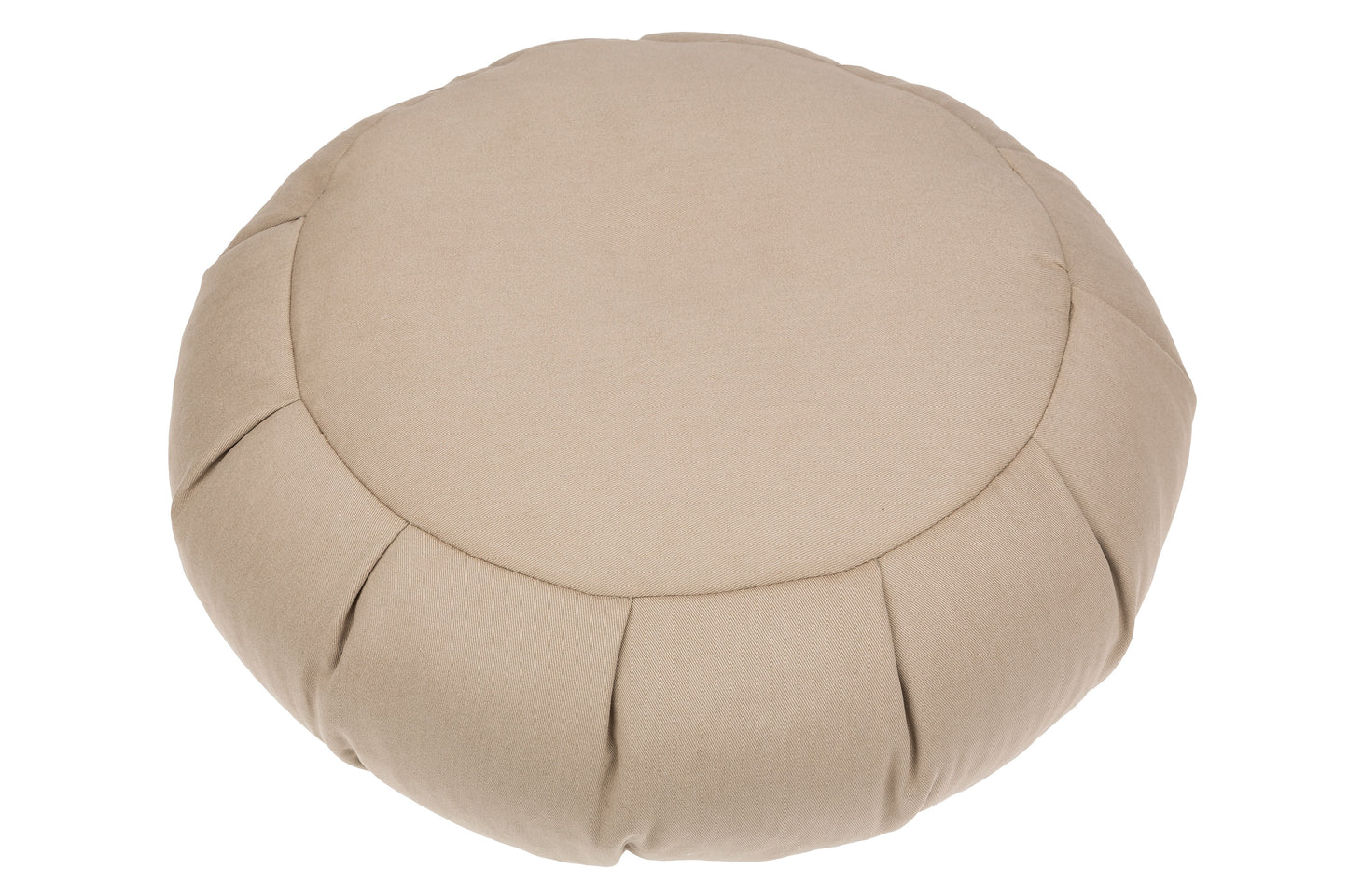 Zafu Kissen Buchweizen/Baumwolle ca. 40x15 cm (Sandgrau)