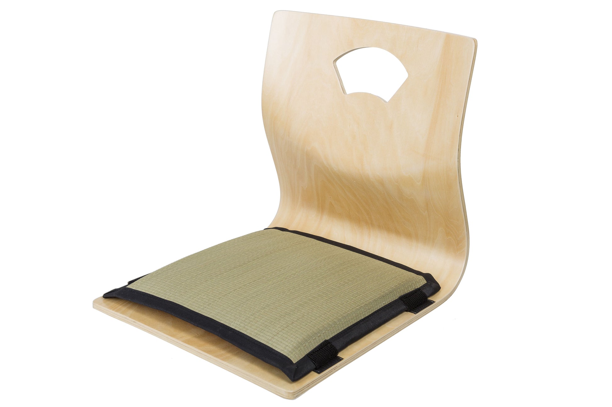 Zaisu Holzstuhl mit Kissen 42x42x42 cm (natur)