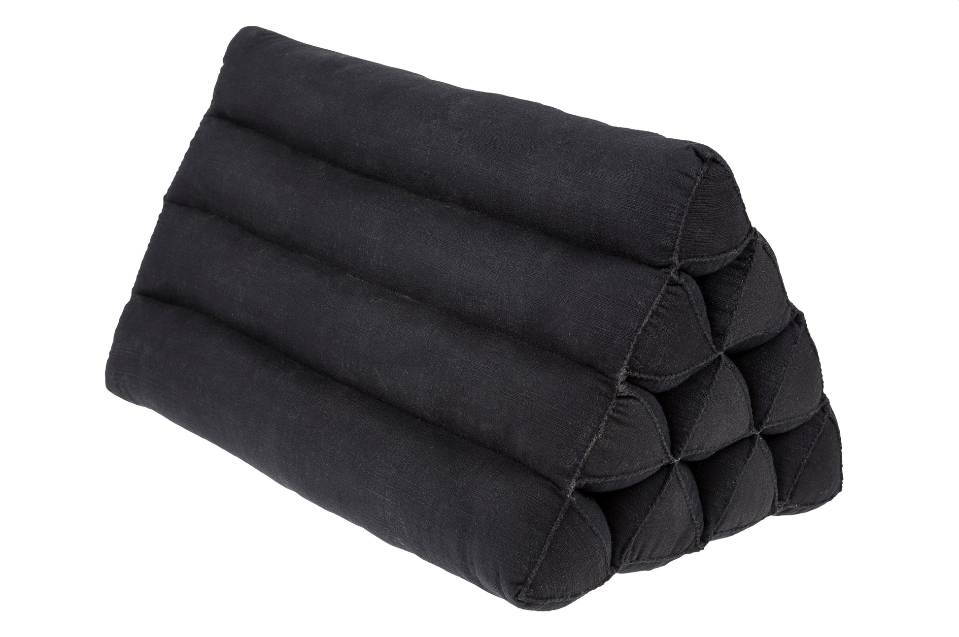 Thaikissen Dreieck ca. 50x28 cm (schwarz)