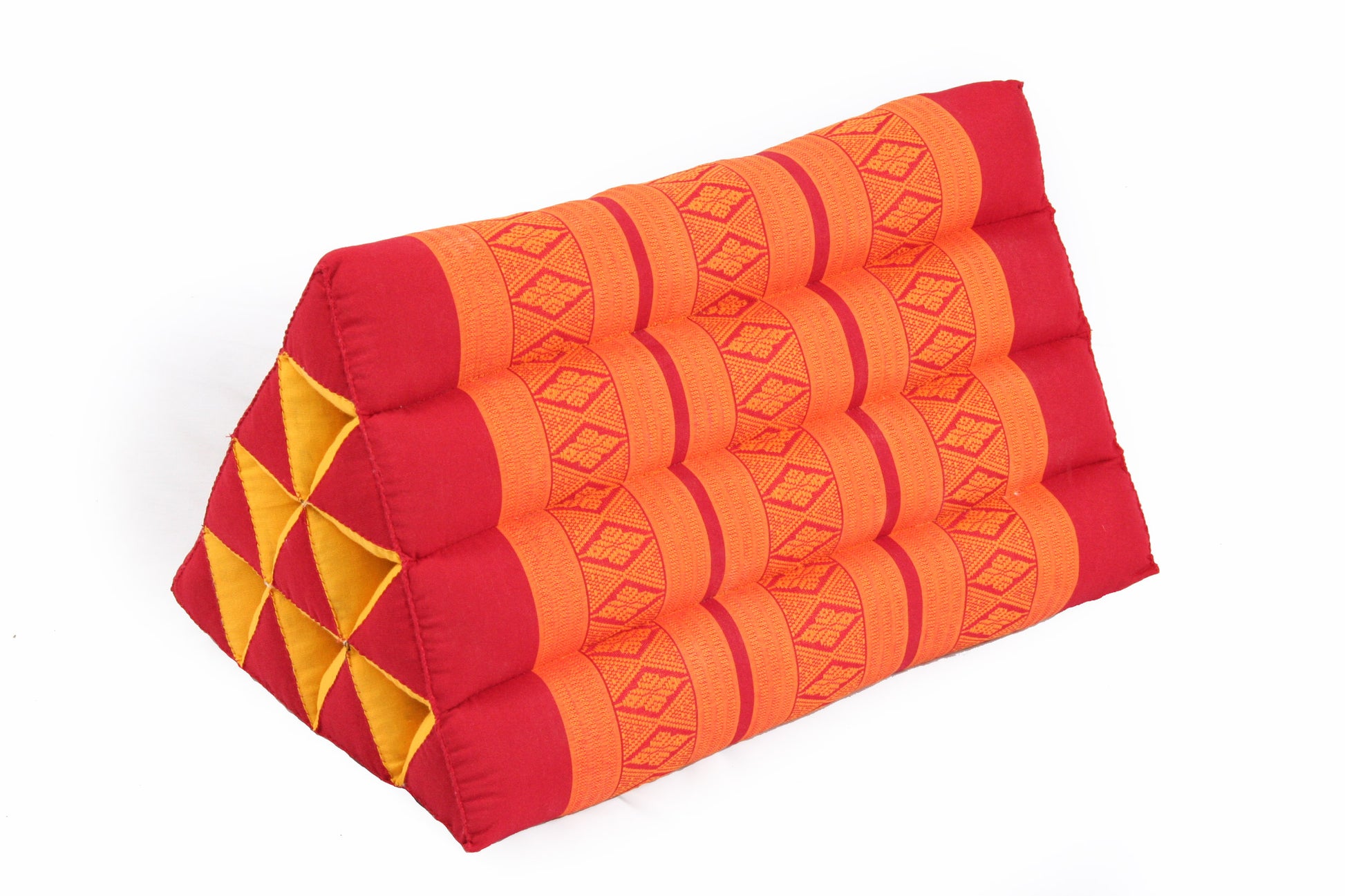 Thaikissen Dreieck 50x28 cm (rot & orange)