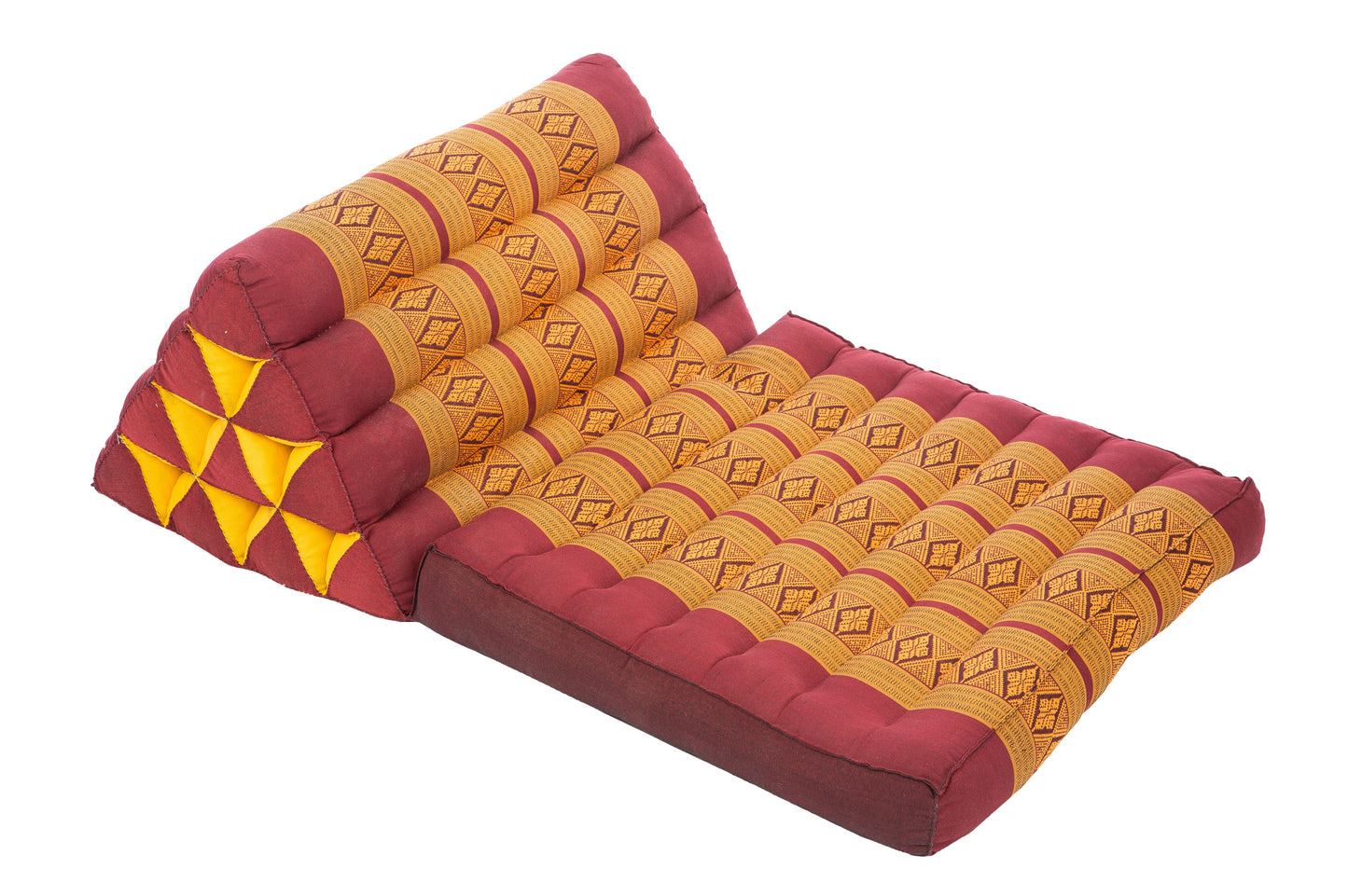 1-fach faltbares Dreieckskissen 78x50 cm verschiedene Farben