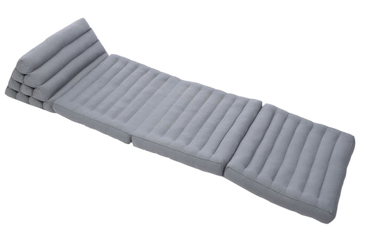 Thaikissen Naturbaumwolle 170x50 cm (grau)
