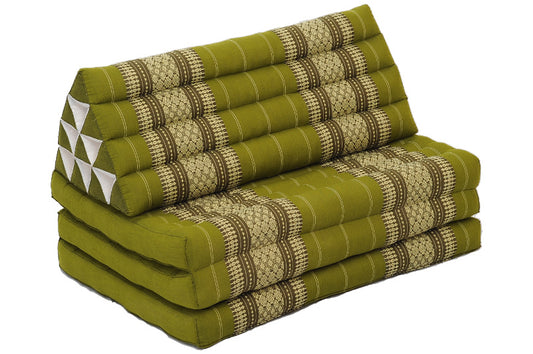 Thaikissen Dreiecksmatte XXXL 195x80 cm (bambusgrün)