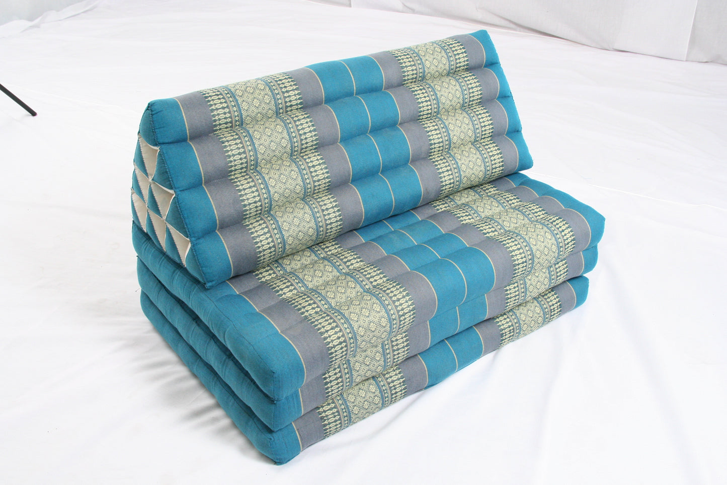 Thaikissen Dreiecksmatte XXXL 195x80 cm (blautöne)