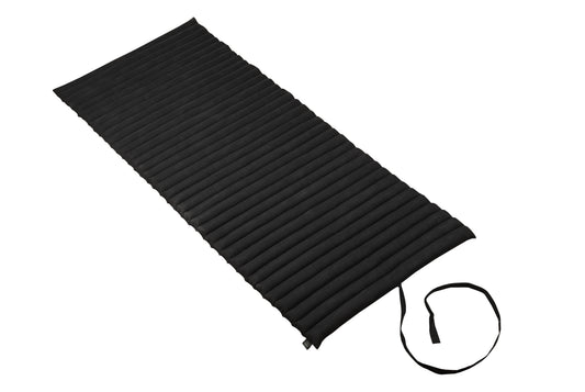 Rollbare Thaimatte Naturbaumwolle 200x80x5 cm (schwarz)