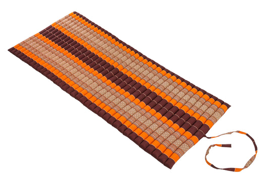 Rollbare Kapokmatte 200x80 (braun & orange)