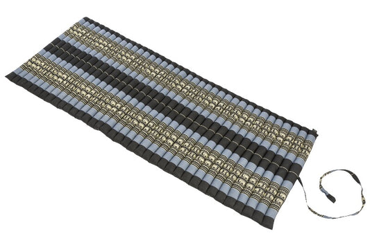Rollbare Kapokmatte 200x80 (Elefanten blau)