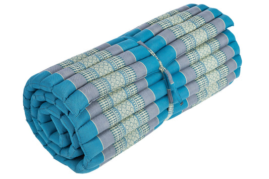 Rollbare Kapokmatte 200x80 (blautöne)