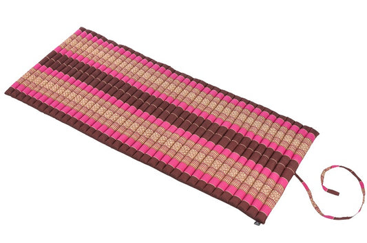 Rollbare Kapokmatte 200x80 (burgunder & pink)