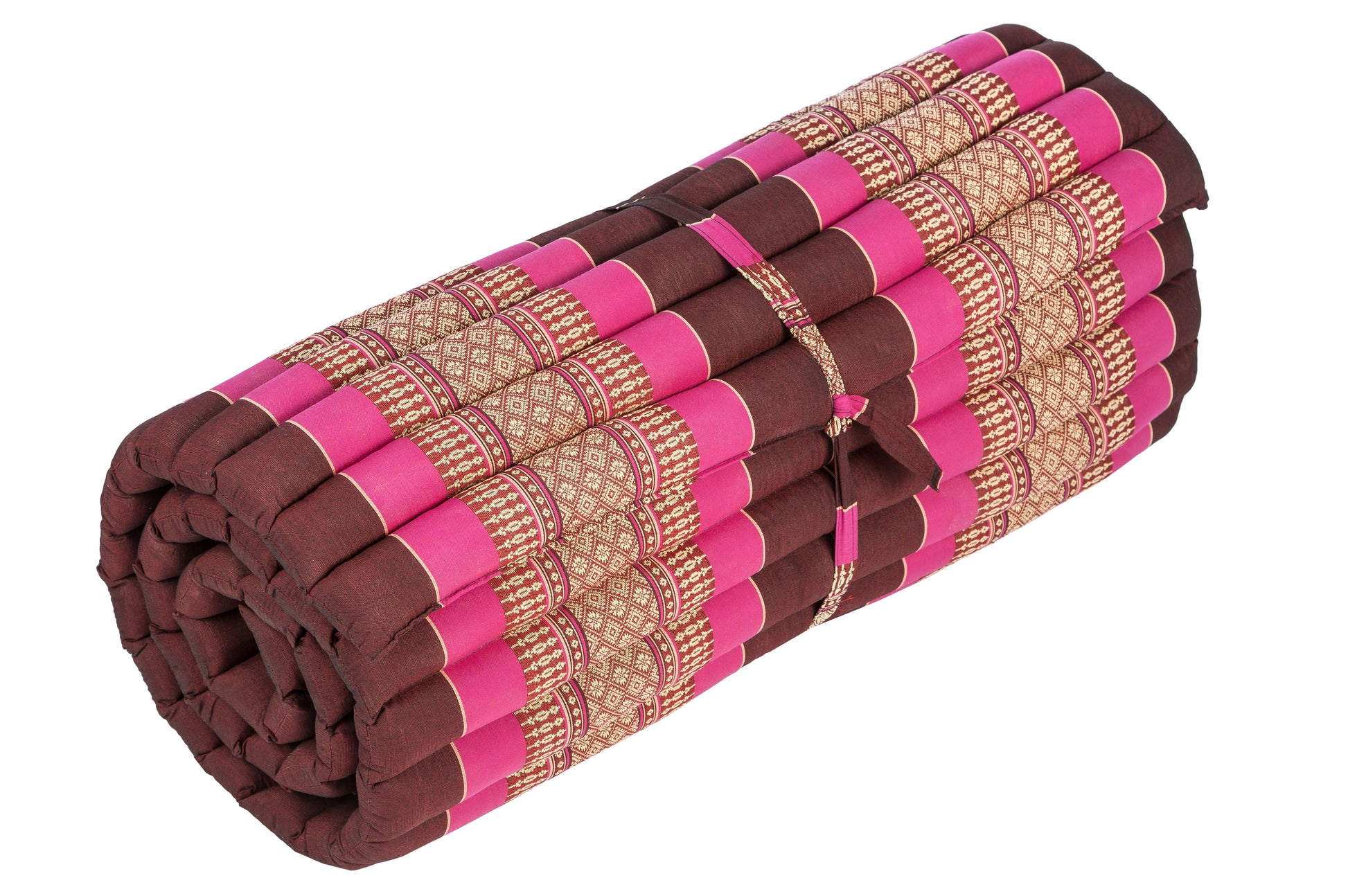 Rollbare Kapokmatte 200x80 (burgunder & pink)