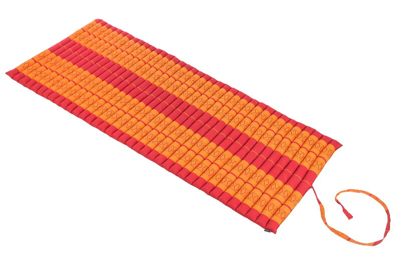 Rollbare Kapokmatte 200x80 (rot & orange)
