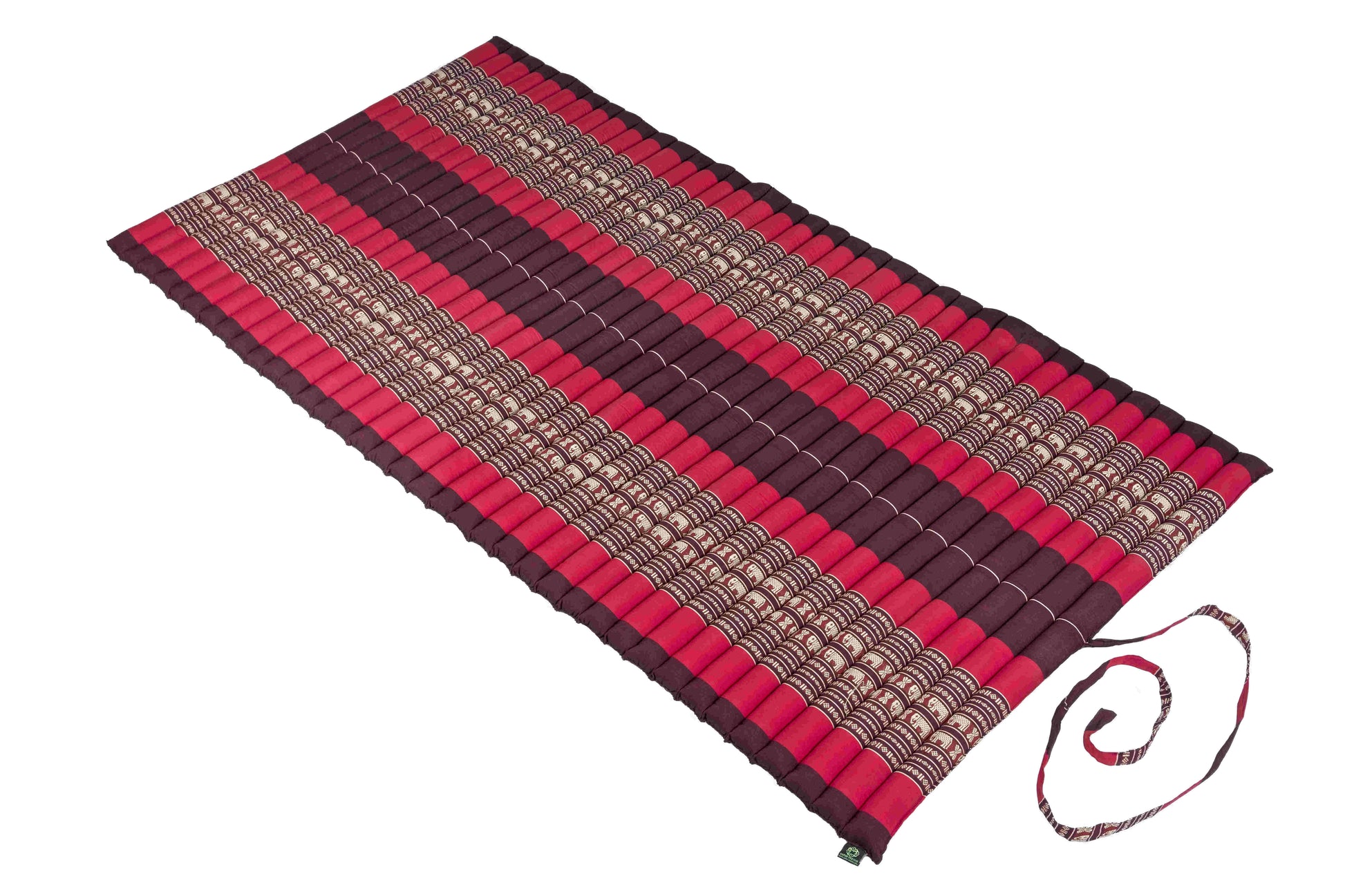 Thaikissen Rollmatte 200x100 cm (Elefanten rot)