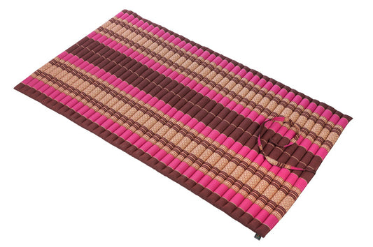 Thaikissen Rollmatte 200x100 cm (burgunder & pink)