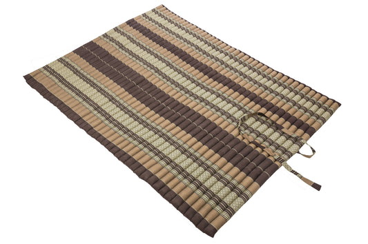 Rollbare Kapok Matte XXL 200x150-160cm (erdtöne)