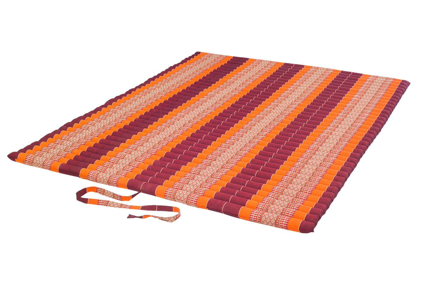 Rollbare Kapok Matte XXL 200x150-160cm (braun & orange)