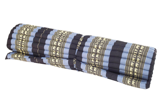 Rollbare Kapok Matte XXL 200x150-160cm (Elefanten blau)