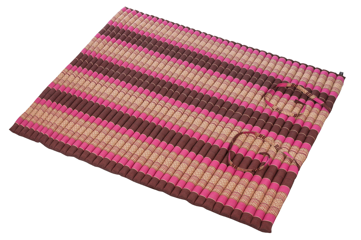 Rollbare Kapok Matte XXL 200x150-160cm (burgunder & pink)