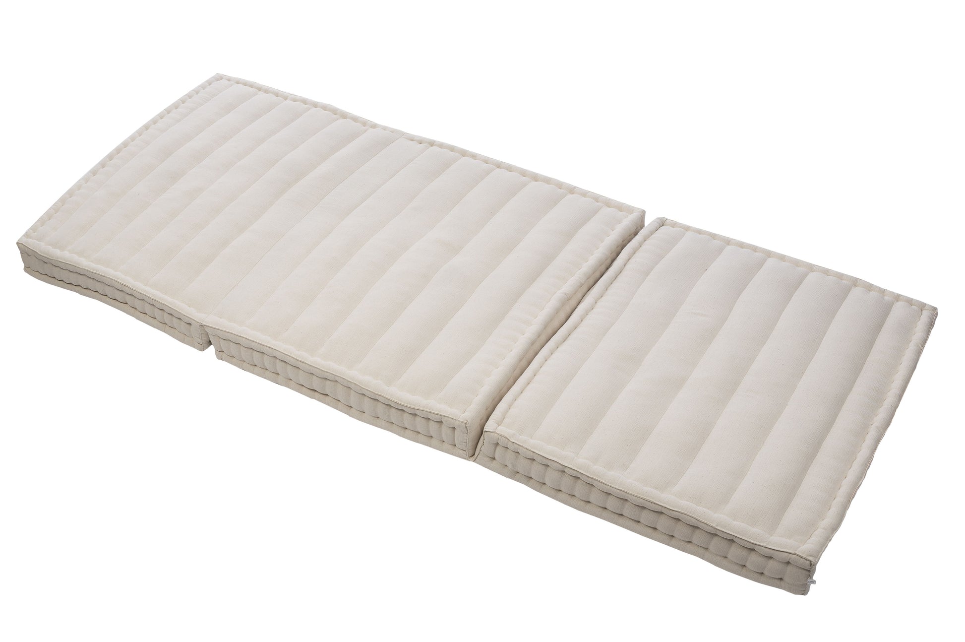 Faltbare Kapok Matratze 90x200 cm (weiß)