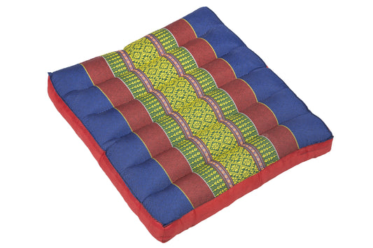 Thai-Sitzkissen 37x35x4 cm (blau)