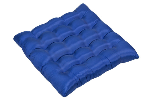 Sitzkissen Satin 40x40 cm (blau)