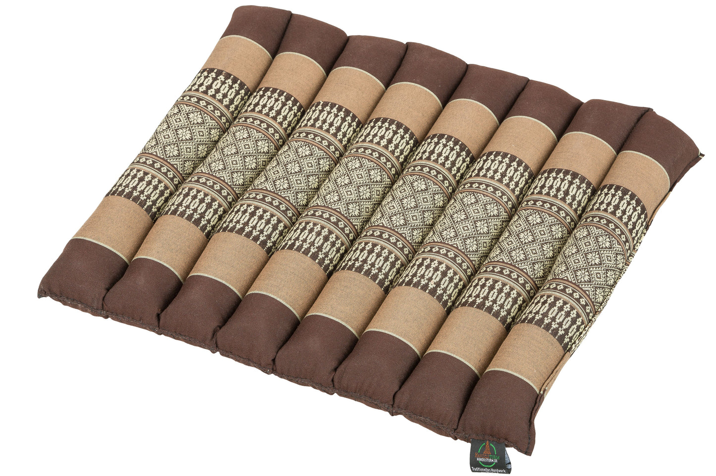 Thai-Sitzkissen rollbar 40x38x4 cm (erdtöne)