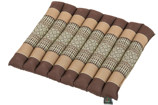 Thai-Sitzkissen rollbar 40x38x4 cm (erdtöne)
