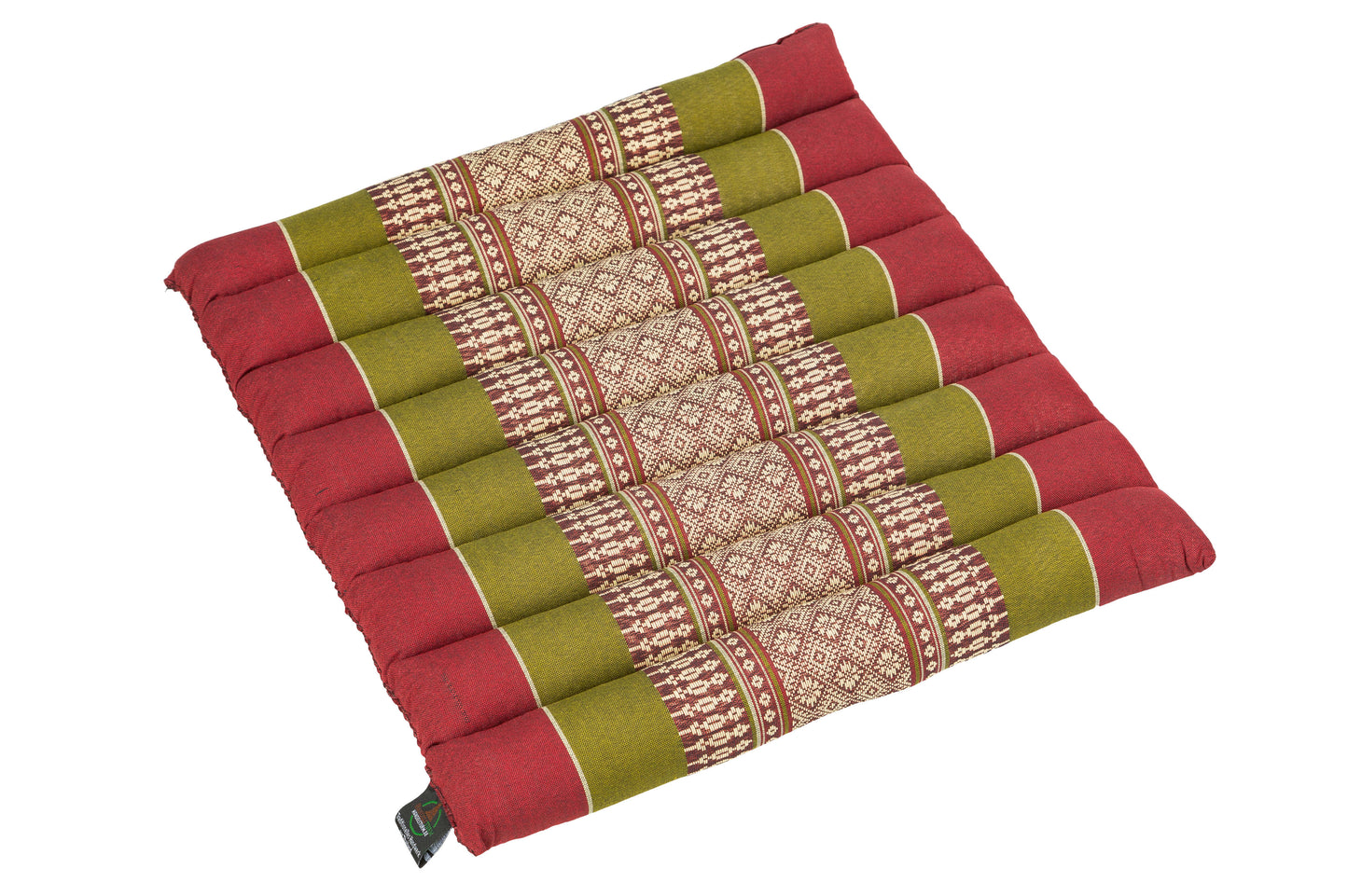 Sitzkissen 40x38x4 cm (grün & rot)