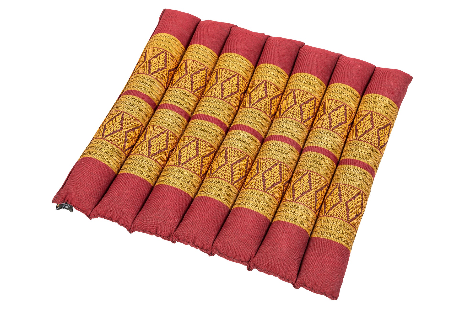 Thai-Sitzkissen rollbar 40x38x4 cm (orientrot)