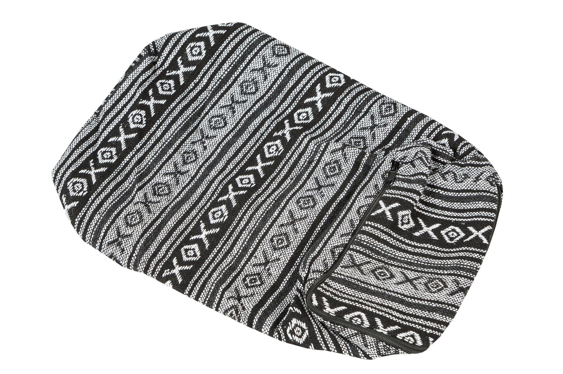 Bezug aus Baumwolle für Kissen 35x15x10 cm (schwaz & weiß)
