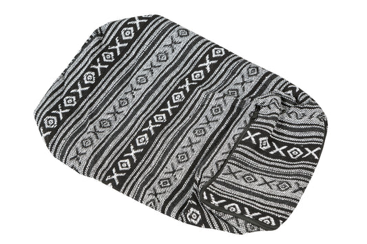 Bezug aus Baumwolle für Kissen 35x15x10 cm (schwaz & weiß)