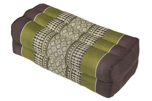 Kapokkissen Block 35x15x10 cm (grün & braun)