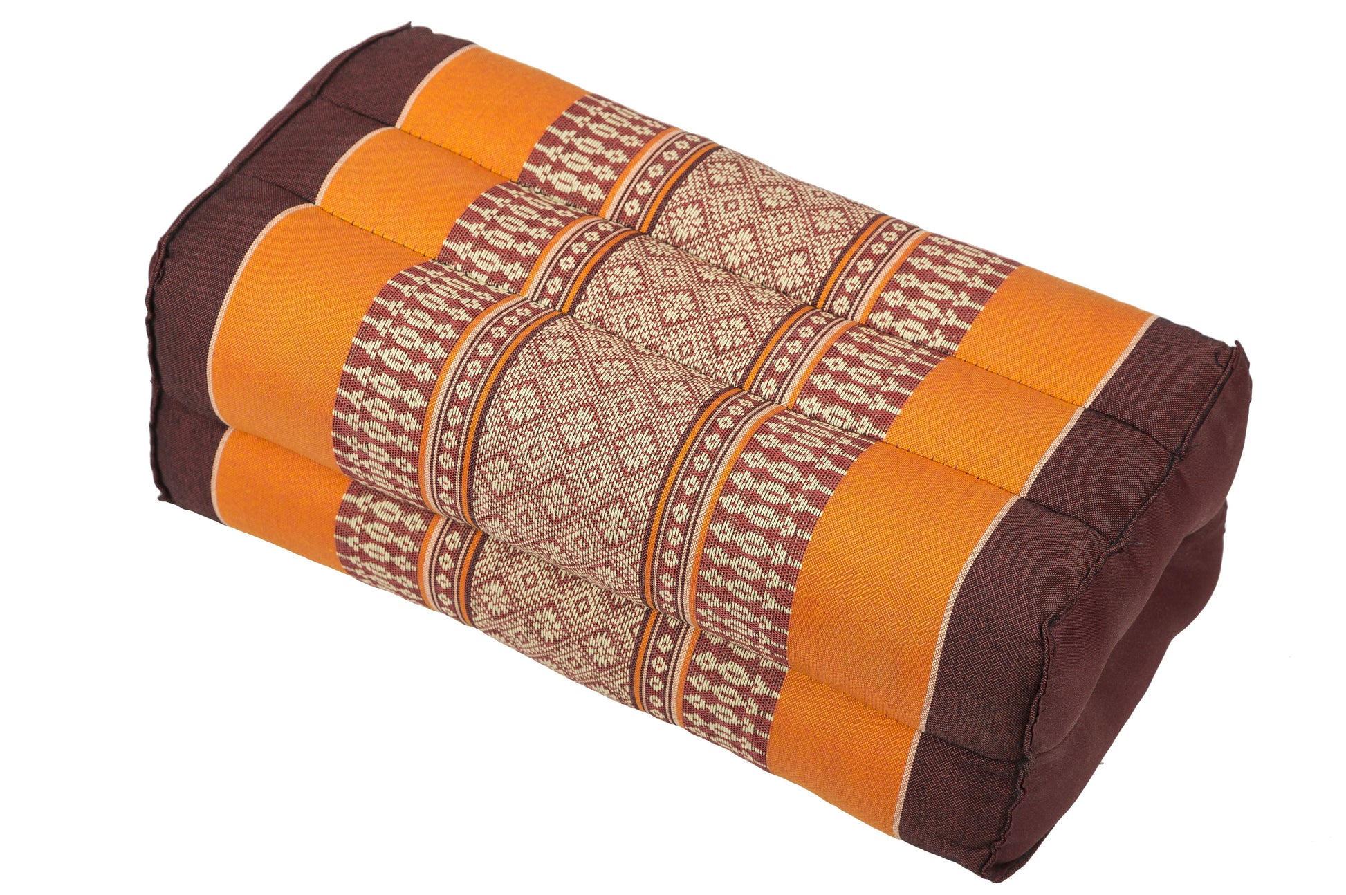 Kapokkissen Block 35x15x10 cm (braun & orange)